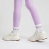 White & Lilac Aspire Sport Socks