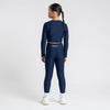 Navy Aspire Long Sleeve Crop Top
