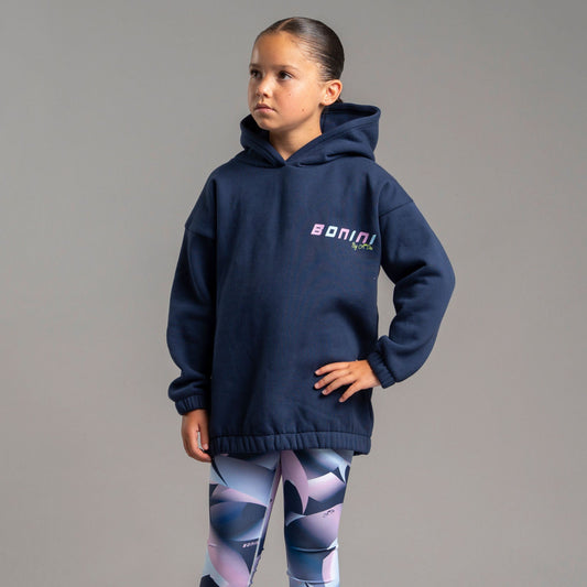 Navy Sparkle Oversized Hoodie