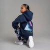 Navy Sparkle Oversized Hoodie