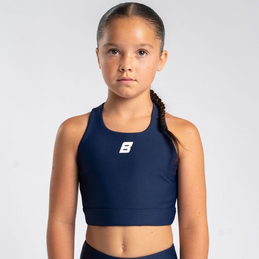 Navy Aspire Crop Top