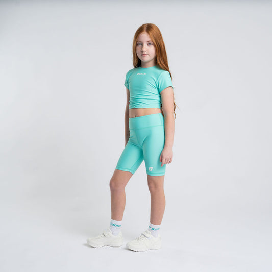 White & Mint Aspire Sport Socks