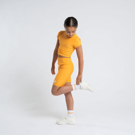 White & Orange Aspire Sport Socks