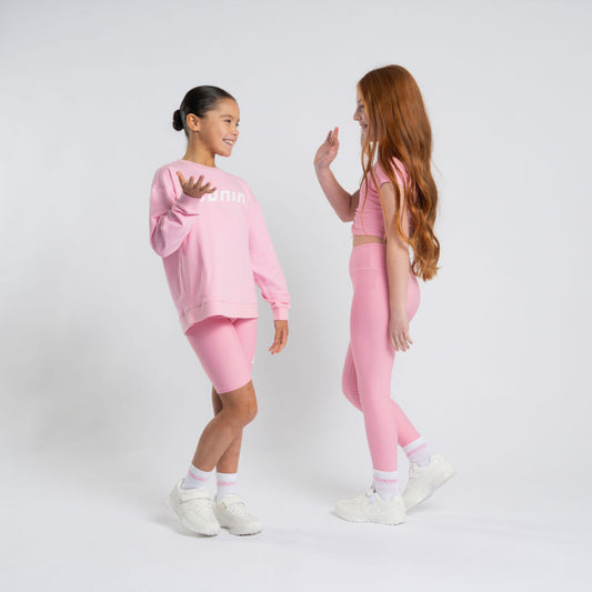 White & Pink Aspire Sport Socks