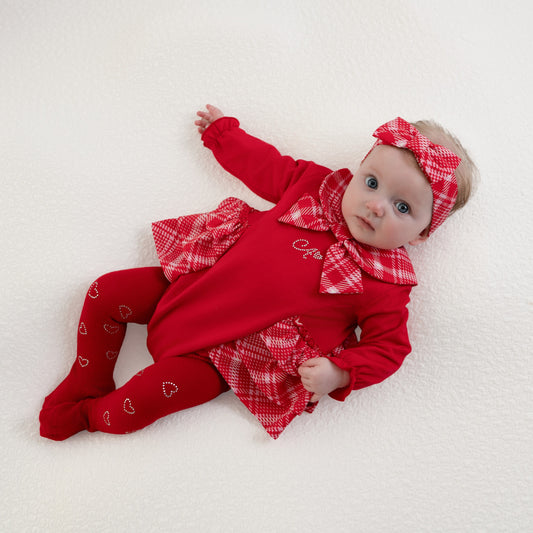Red Kacey Romper