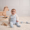 Blue Drew Dungaree Set