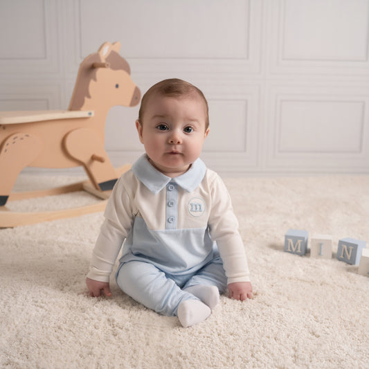 Blue Donny Polo Set