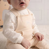 Beige Drew Dungaree Set