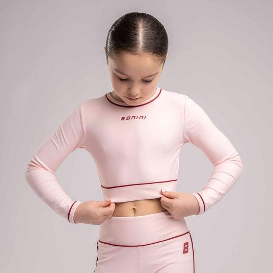 Pink Revive Long Sleeve Crop Top