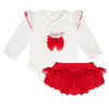 White & Red Heidi Jam Pant Set