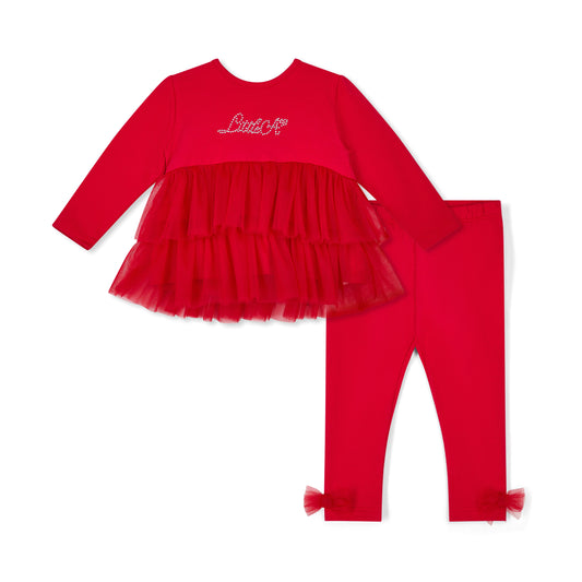 Red Kayla Legging Set