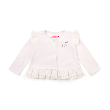 White Penny Cardigan