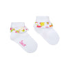 White Poppy Ankle Socks