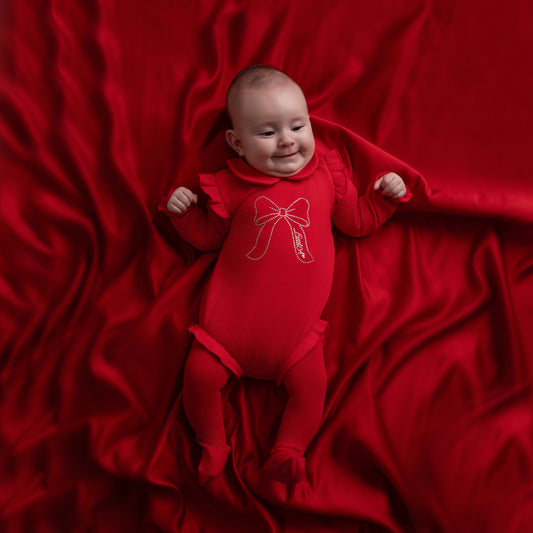 Red Eleisha Romper