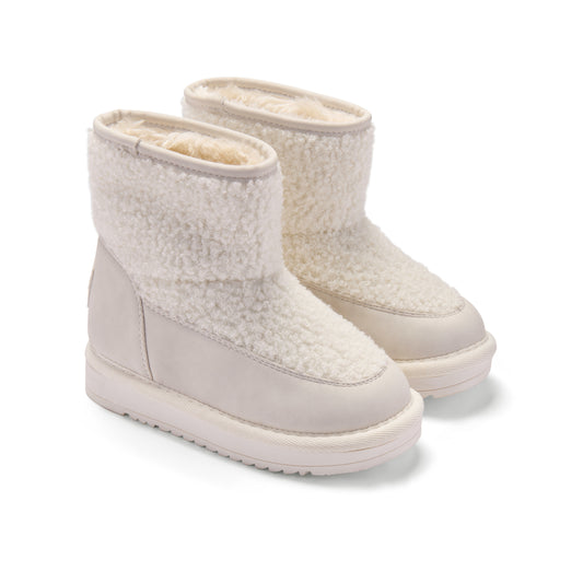 White Teddie Boots