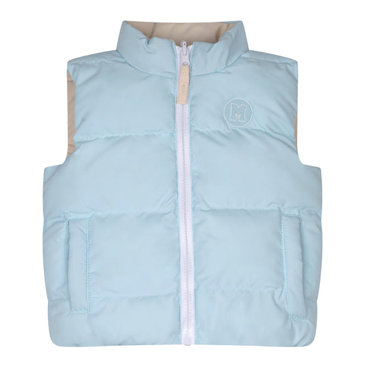 Blue & Beige Andy Reversable Gilet