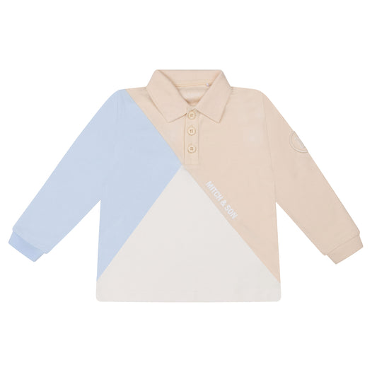 Beige Apolo Polo Top