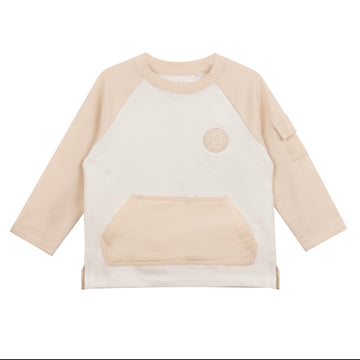 White & Beige Axel Sweatshirt