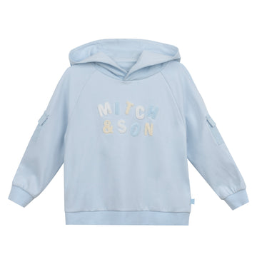 Blue Ascot Hooded Sweatshirt