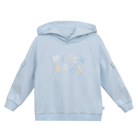 Blue Ascot Hooded Sweatshirt