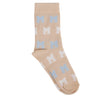 Blue and Beige Anwar Two Pack Socks