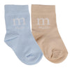 Blue and Beige Dean Two Pack Socks