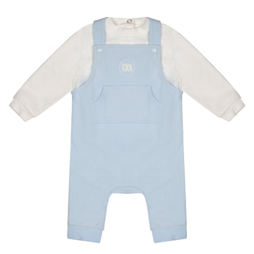 Blue Drew Dungaree Set