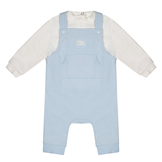 Blue Drew Dungaree Set