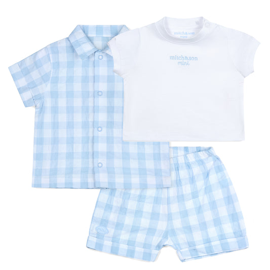 Blue Elliot Shorts Set