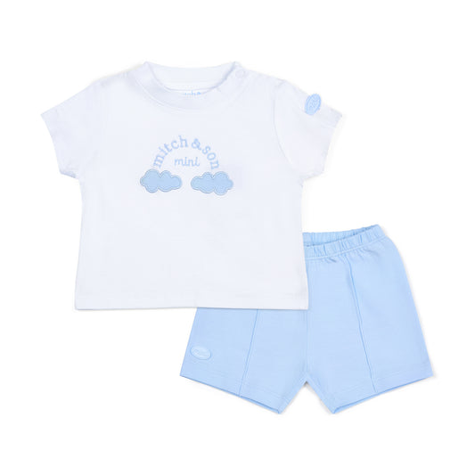 Blue Ezra Shorts Set