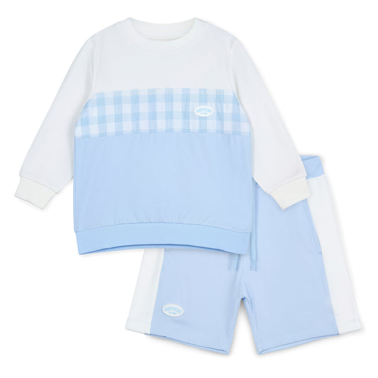 Blue Finley Shorts Set