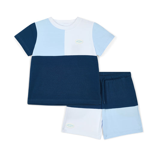 Navy Finnegan Shorts Set