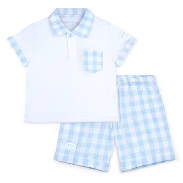 White Fabian Shorts Set