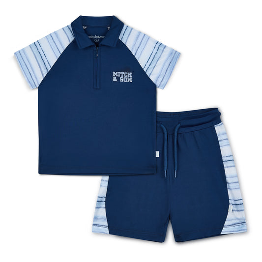 Navy Flynn Polo Set