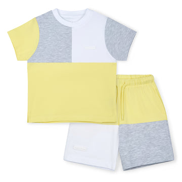 Lemon Gray Shorts Set