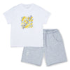 White Gino Shorts Set