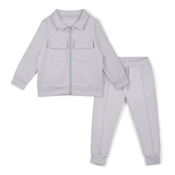 Grey Grant Overshirt Set