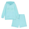 Turquoise Henry Sweatshirt Set