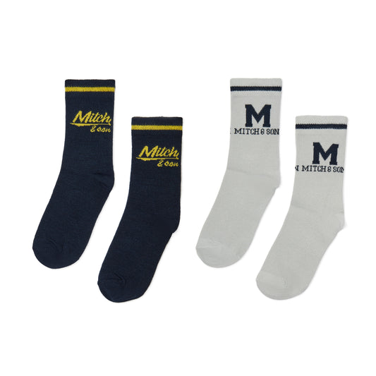 Navy and Grey Kylo Socks