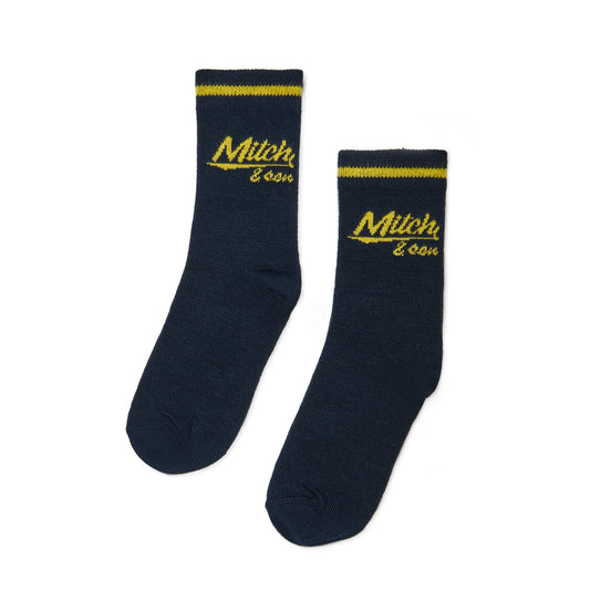 Navy and Grey Kylo Socks