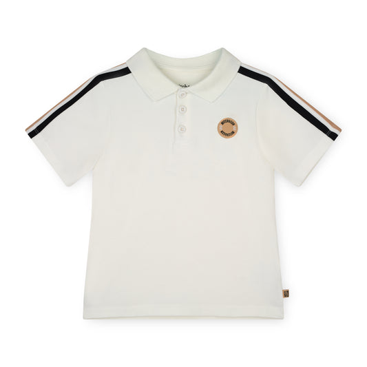 White Lennox Polo Top