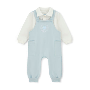 Blue Marshall Dungaree Set
