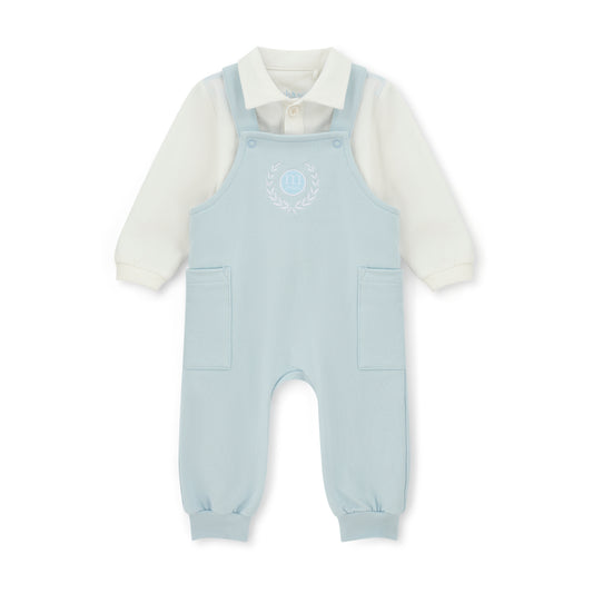 Blue Marshall Dungaree Set