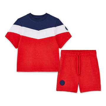 Red Paco Shorts Set