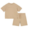 Beige Porter Shorts Set