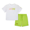 White Ray Shorts Set