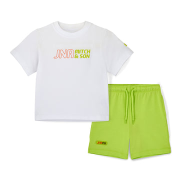 White Ray Shorts Set