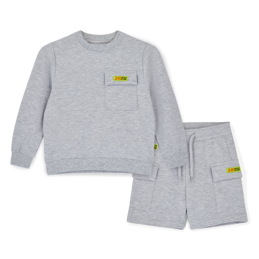 Grey Rex Shorts Set