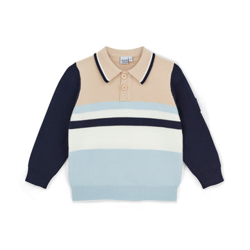 Beige Sebastian Knitted Polo