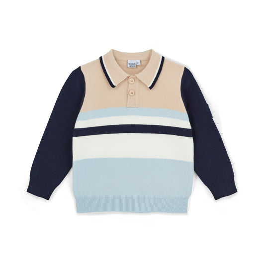 Beige Sebastian Knitted Polo